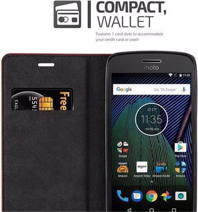 Produktbild Cadorabo Book Invisible Magnet Cover (Motorola Moto G5 Plus)