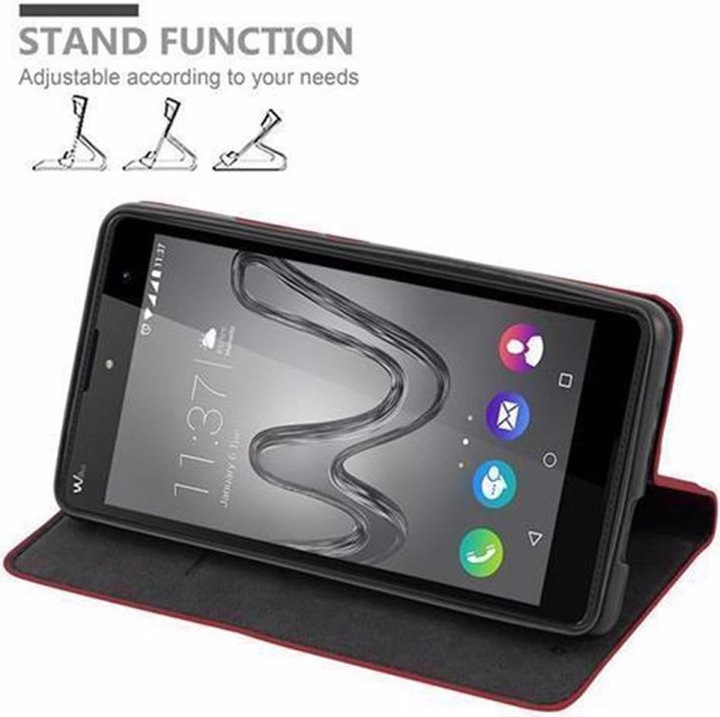 Actual product image Cadorabo Book Invisible Magnet Cover (Wiko Robby)