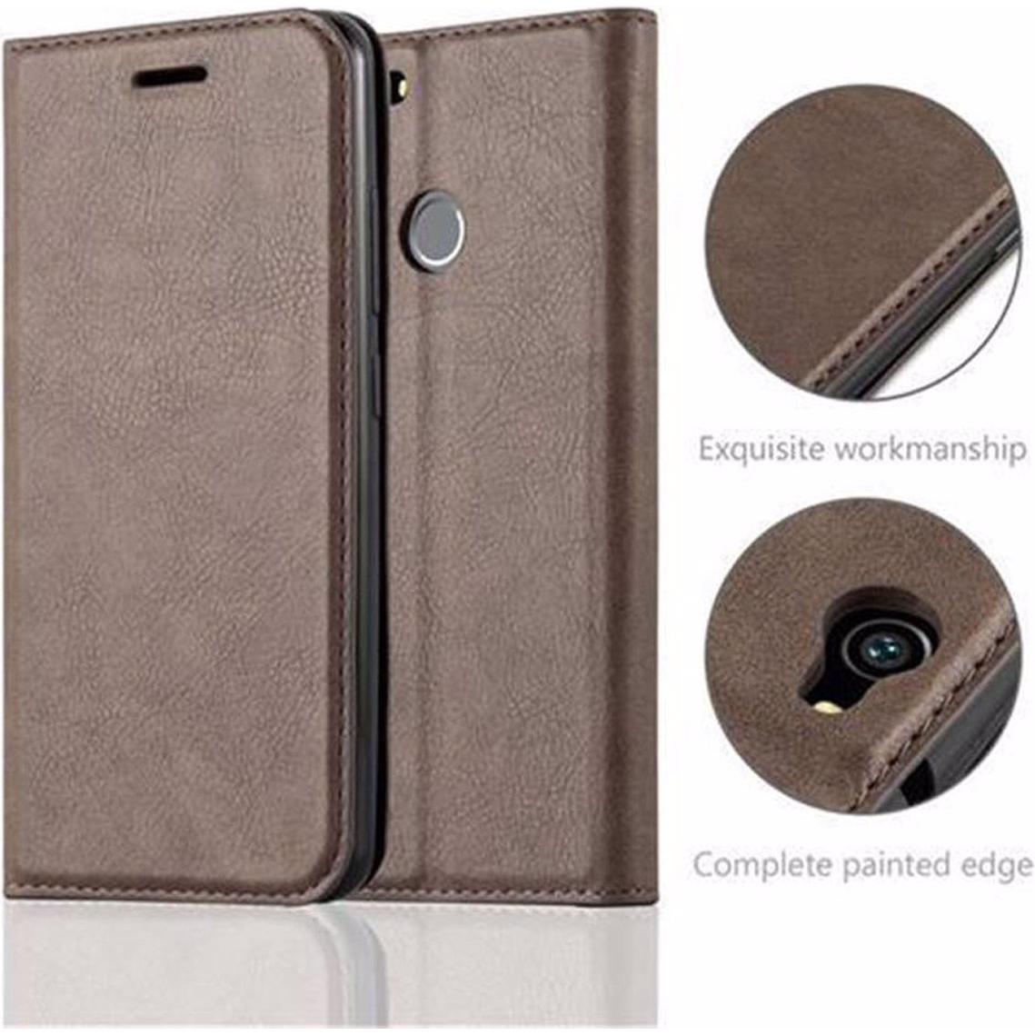 Thumbnail - Cadorabo Book Invisible Magnet Cover (Huawei Nova), Smartphone Hülle, Braun