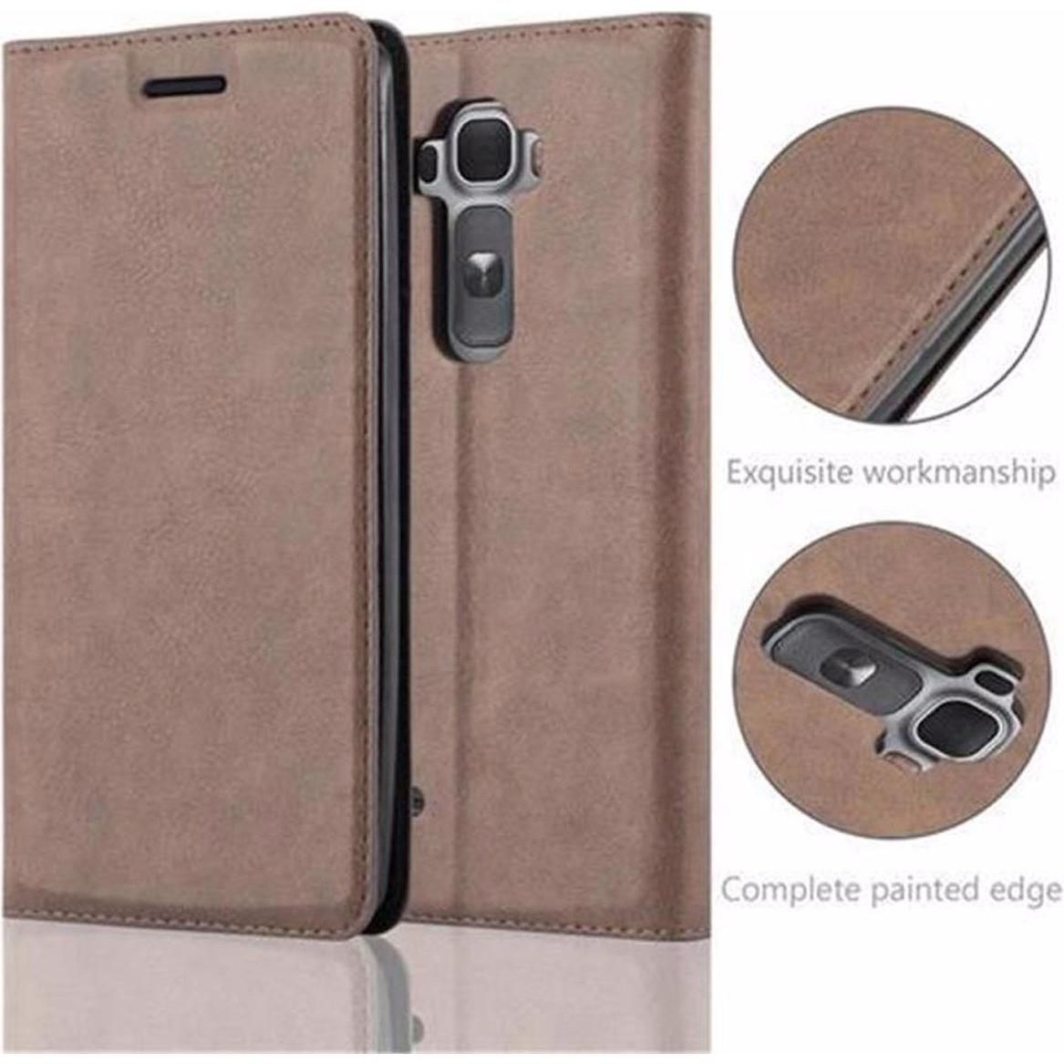 Thumbnail - Cadorabo Book Invisible Magnet Cover (LG G Flex 2), Smartphone Hülle, Braun