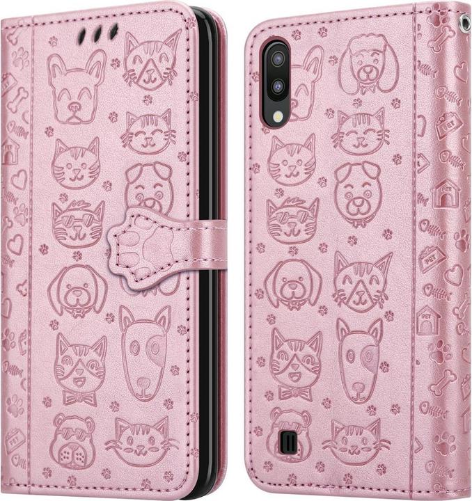 Produktbild Cadorabo Book Hunde & Katzen Cover (Samsung Galaxy A10, Samsung Galaxy M10)