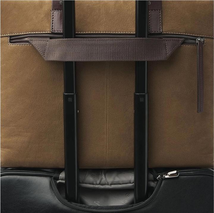 Productafbeelding Castelijn & Beerens Beerens - Veneto Nubuck Schoudertas 15,6 RFID | Taupe - Schoudertas 15,6 RFID | Taupe. (15")