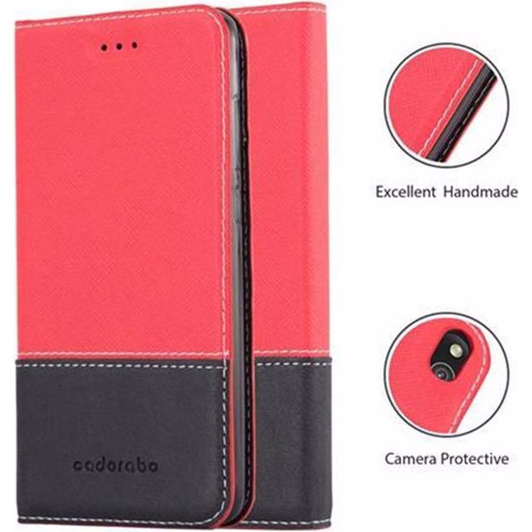 Thumbnail - Cadorabo Book X-Wallet Cover (Huawei P8 Lite (2017)), Smartphone Hülle, Rot