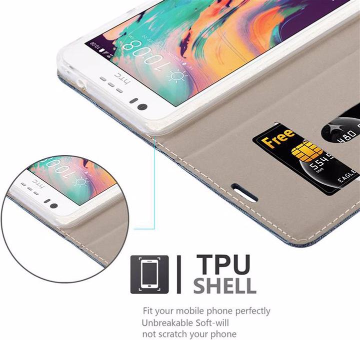 Actual product image Cadorabo Book Jeans Optics Cover (HTC Desire 825, HTC Desire 10 Lifestyle)