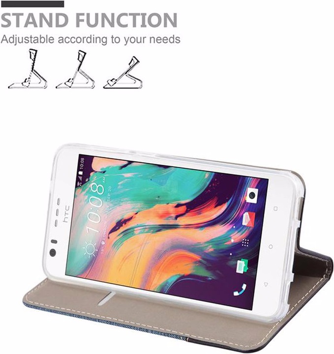 Actual product image Cadorabo Book Jeans Optics Cover (HTC Desire 10 Lifestyle, HTC Desire 825)