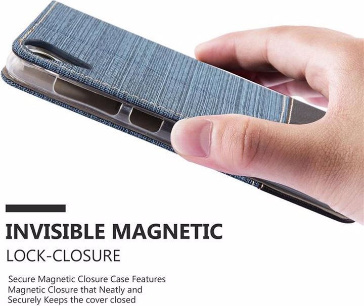 Actual product image Cadorabo Book Jeans Optics Cover (HTC Desire 10 Lifestyle, HTC Desire 825)