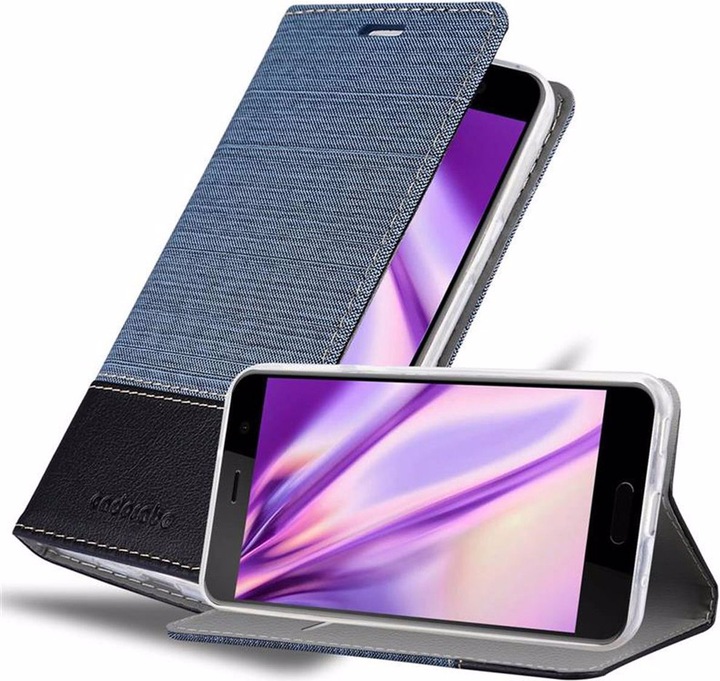 Produktbild Cadorabo Book Jeans Optik Cover (HTC U Play)
