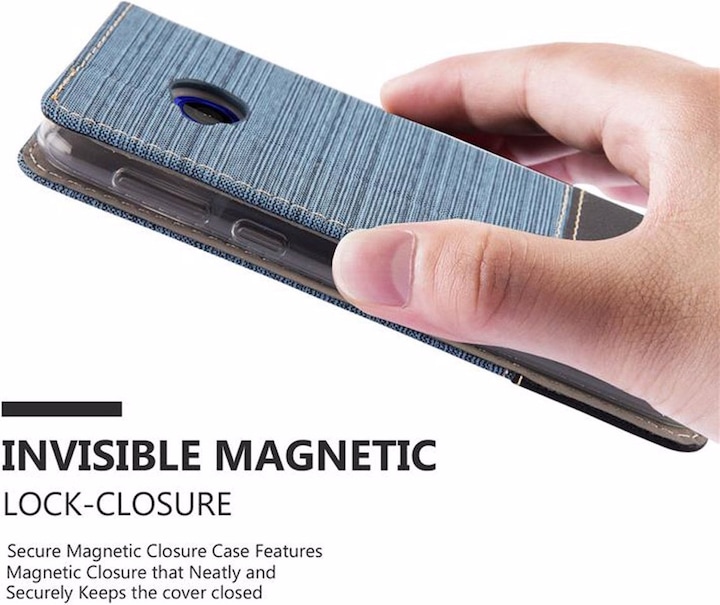 Produktbild Cadorabo Book Jeans Optik Cover (HTC U Play)