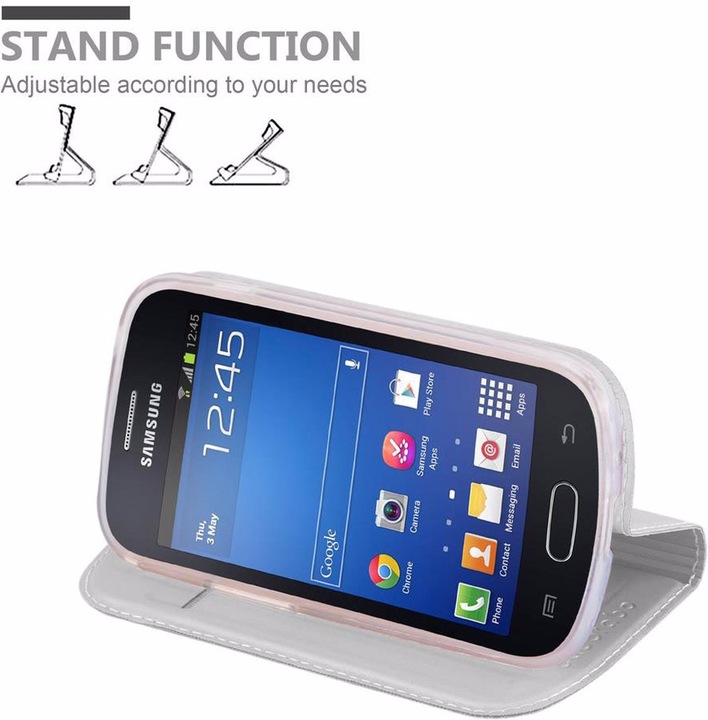 Actual product image Cadorabo Book Classy Style Cover (Samsung Galaxy S3 Mini)