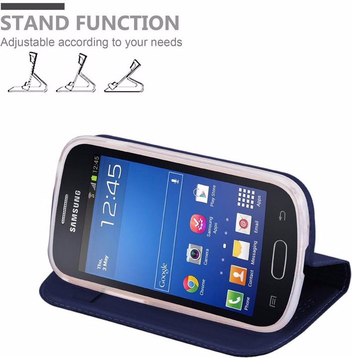 Actual product image Cadorabo Book Classy Style Cover (Samsung Galaxy S3 Mini)