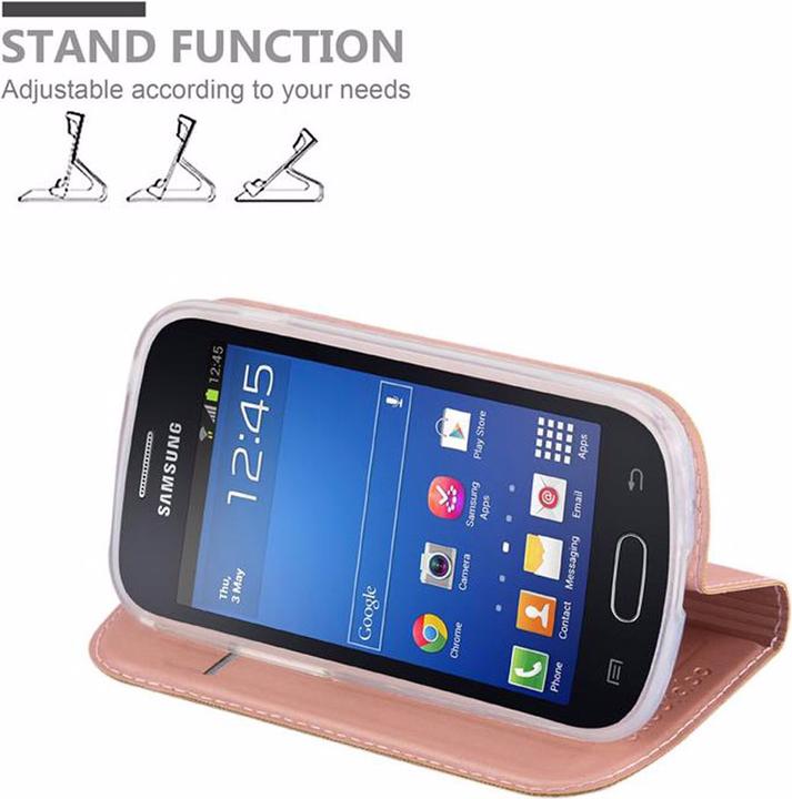 Actual product image Cadorabo Book Classy Style Cover (Samsung Galaxy S3 Mini)