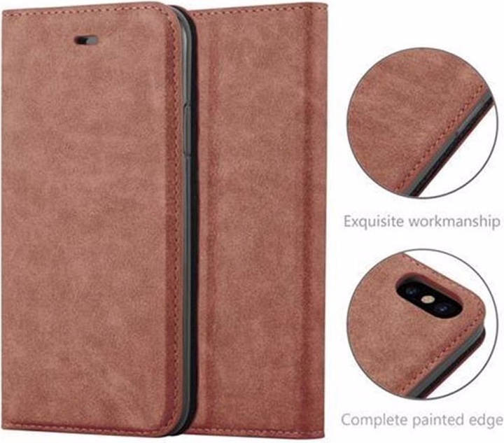 Actual product image Cadorabo Book Invisible Magnet Cover (Apple iPhone X, Apple iPhone XS)