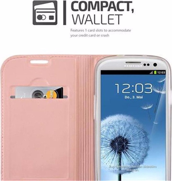 Actual product image Cadorabo Book Classy Style Cover (Samsung Galaxy S3)