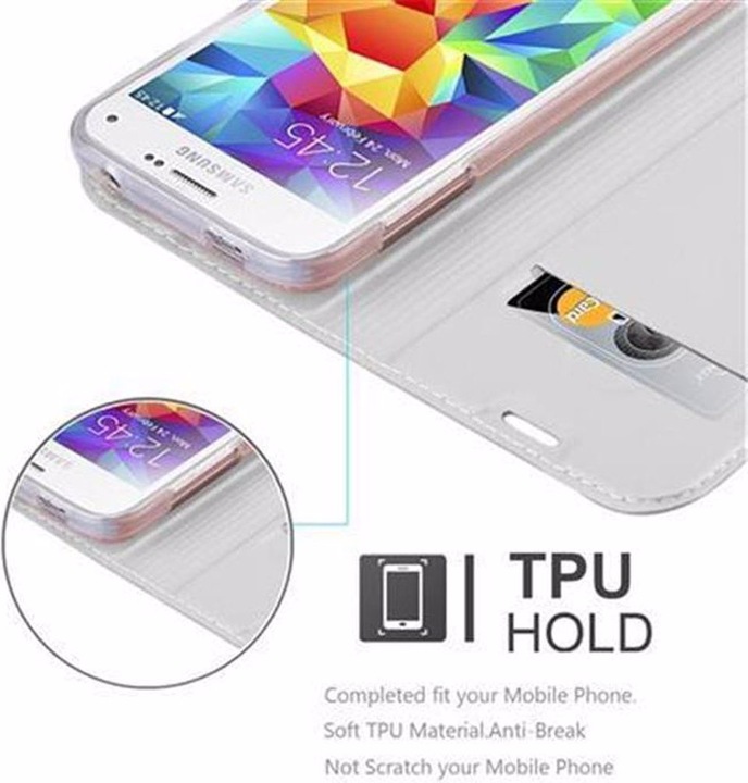 Actual product image Cadorabo Book Classy Style Cover (Samsung Galaxy S5 Mini)