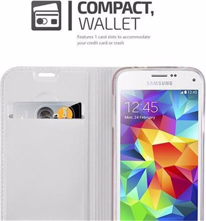 Actual product image Cadorabo Book Classy Style Cover (Samsung Galaxy S5 Mini)