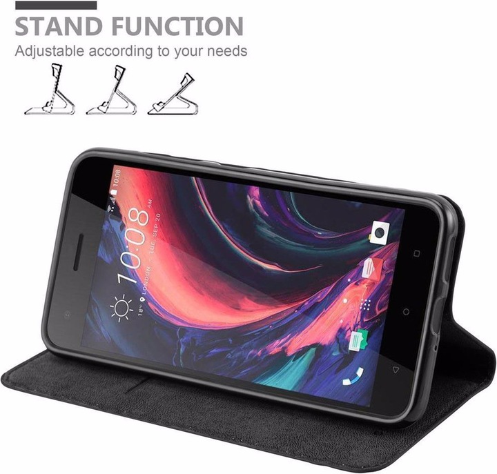 Actual product image Cadorabo Book Invisible Magnet Cover (HTC Desire 10 Pro)