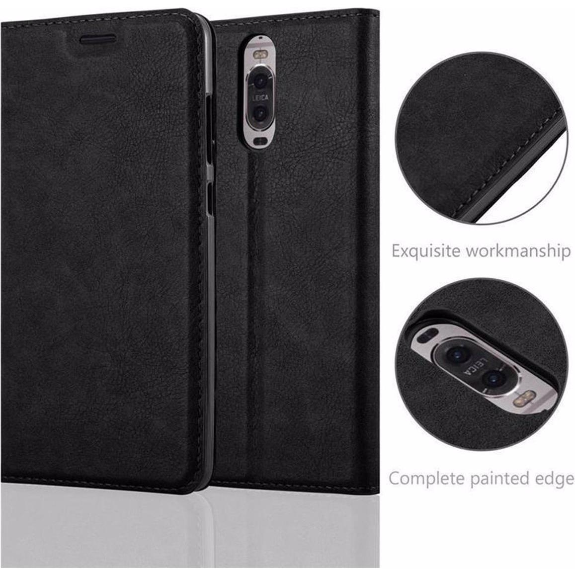 Thumbnail - Cadorabo Book Invisible Magnet Cover (Huawei Mate 9 Pro), Smartphone Hülle, Schwarz