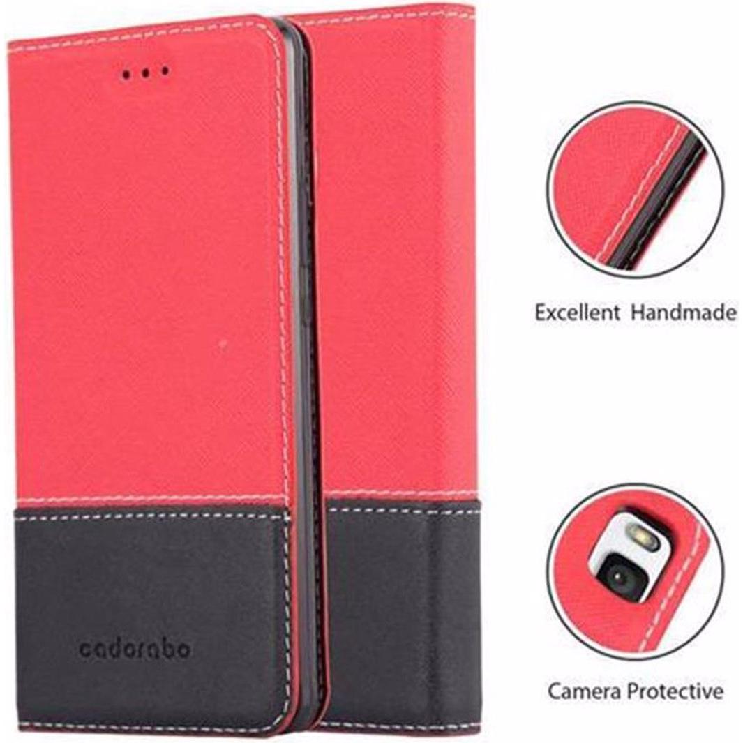 Thumbnail - Cadorabo Book X-Wallet Cover (Huawei P9 Lite), Smartphone Hülle, Rot