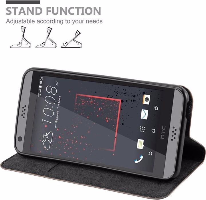 Actual product image Cadorabo Book Invisible Magnet Cover (HTC Desire 530, HTC Desire 630)