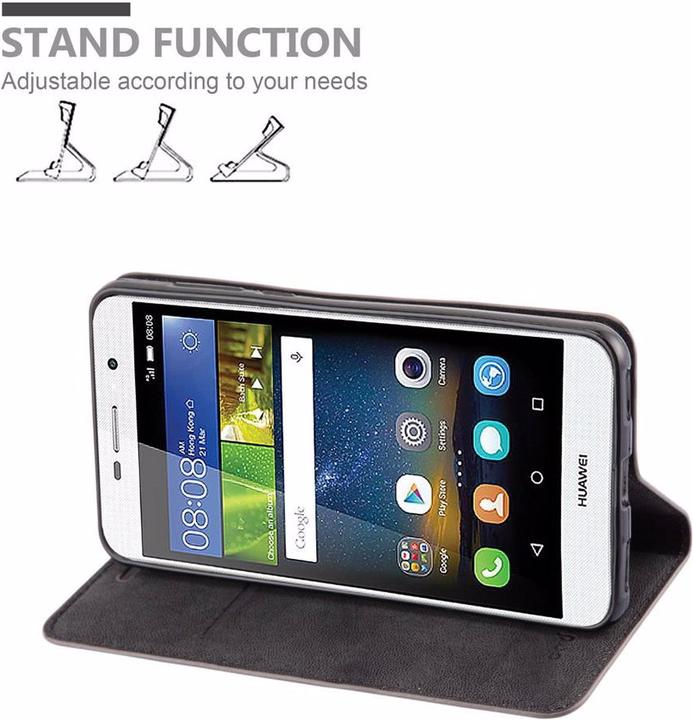 Produktbild Cadorabo Book Invisible Magnet Cover (Huawei Y6 (2017), Huawei Y5 (2017))