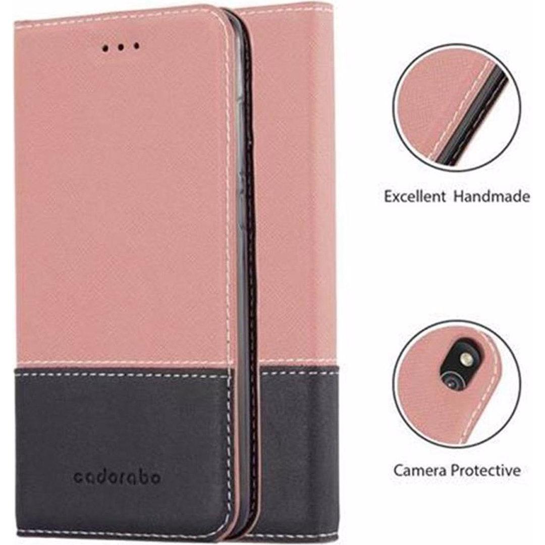 Thumbnail - Cadorabo Book X-Wallet Cover (Huawei P8 Lite (2017)), Smartphone Hülle, Rosa