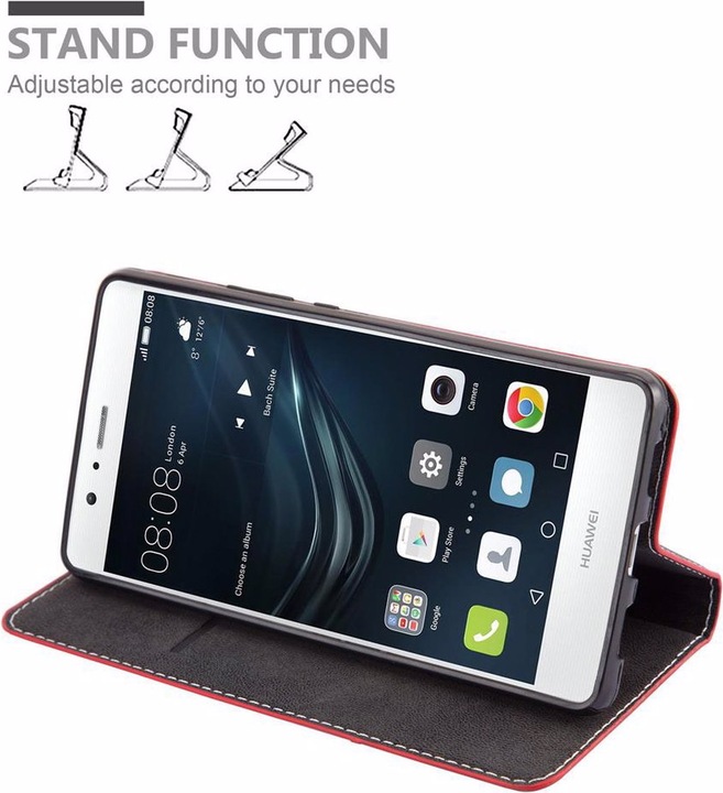 Actual product image Cadorabo Book X Wallet Cover (Huawei P9)