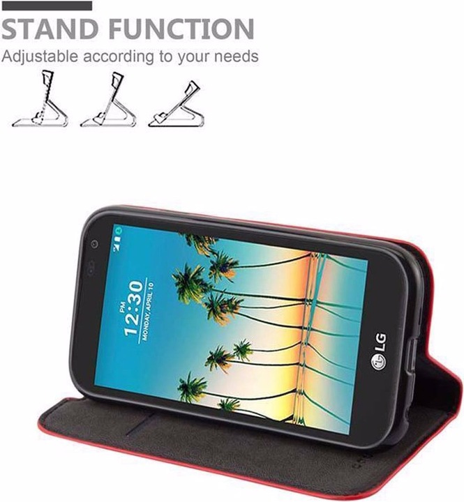 Actual product image Cadorabo Book Invisible Magnet Cover (LG K3)
