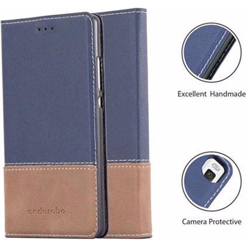 Thumbnail - Cadorabo Book X-Wallet Cover (Huawei P8), Smartphone Hülle, Blau