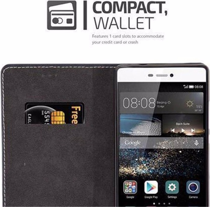 Actual product image Cadorabo Book X Wallet Cover (Huawei P8)