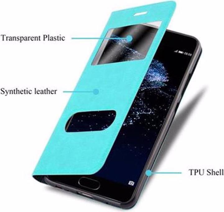 Produktbild Cadorabo Book mit View Doppelfenster Cover (Huawei P10)