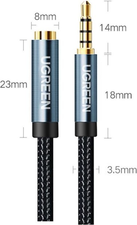 Produktbild Ugreen 3.5mm Klinke – 3.5mm Buchse (2 m, Verlängerung)