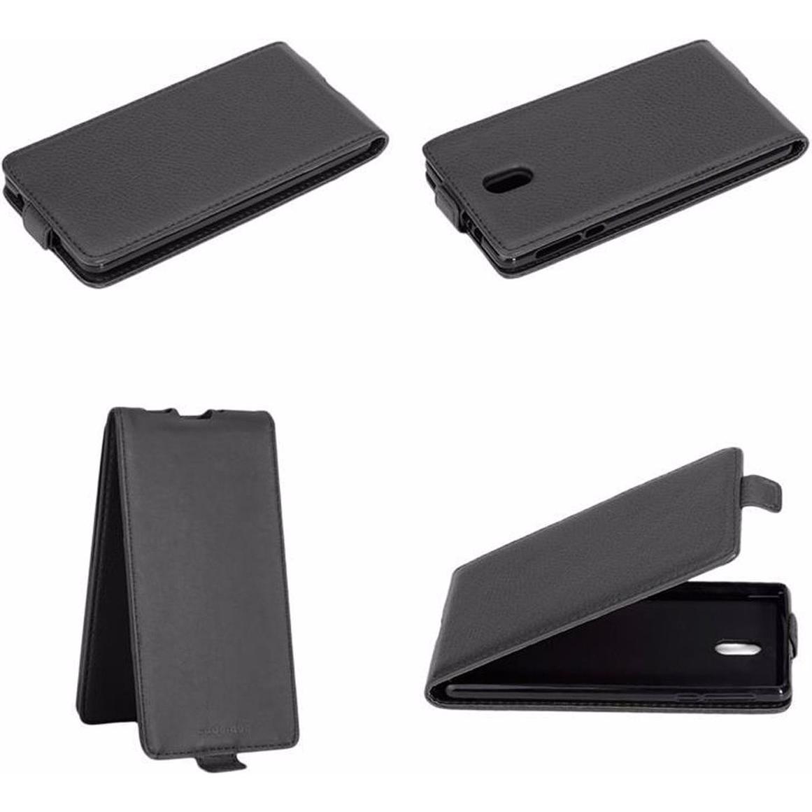 Thumbnail - Cadorabo Flip Glatt Cover (OnePlus 3), Smartphone Hülle, Schwarz