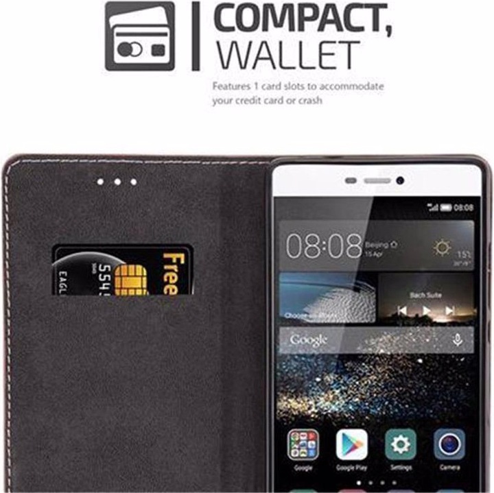 Actual product image Cadorabo Book X Wallet Cover (Huawei P8)