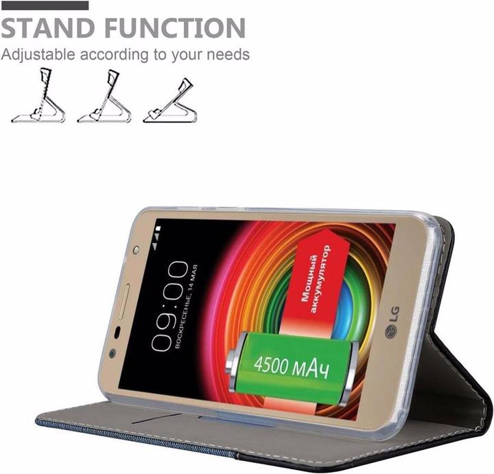 Actual product image Cadorabo Book Jeans Optics Cover (LG X Power 2)
