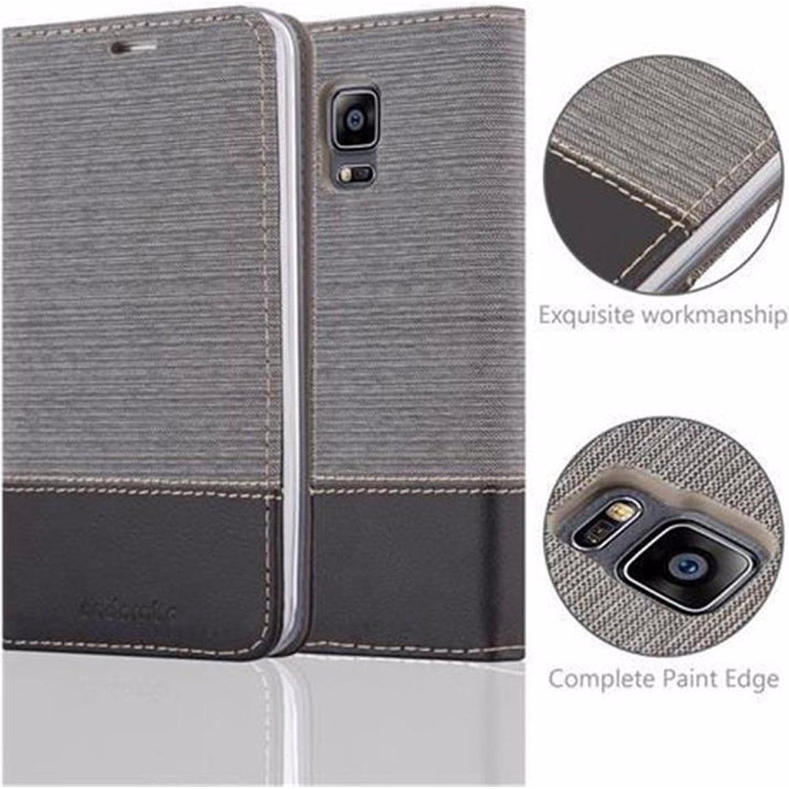 Thumbnail - Cadorabo Book Jeans Optik Cover (Samsung Galaxy Note Edge), Smartphone Hülle, Grau