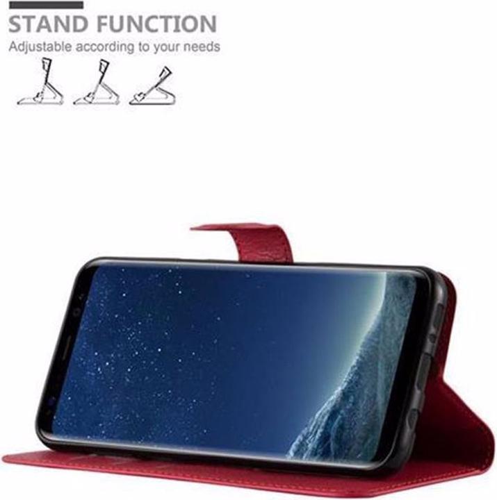 Actual product image Cadorabo Book with stand function cover (Samsung Galaxy S8+)
