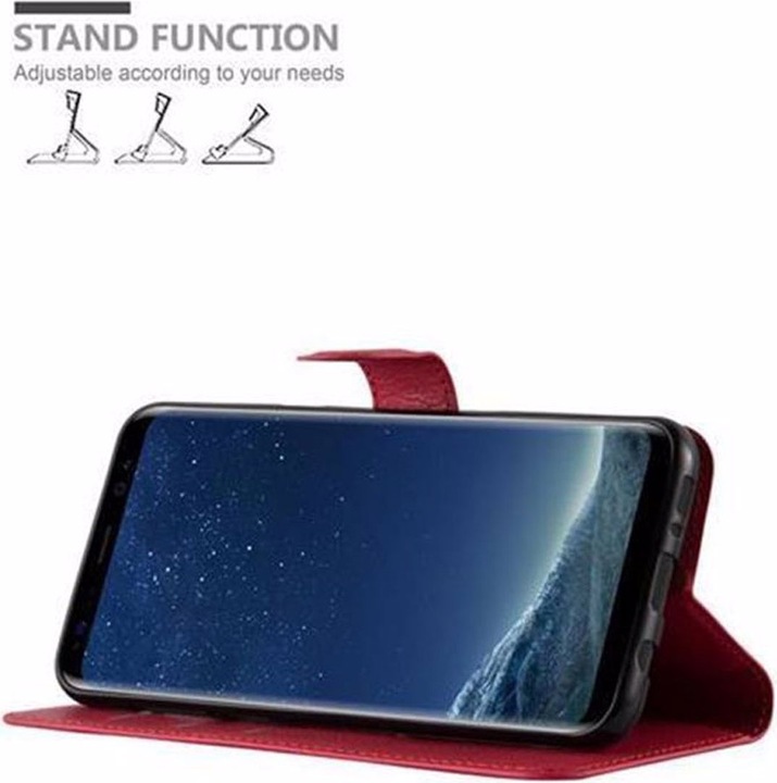 Actual product image Cadorabo Book with stand function cover (Samsung Galaxy S8+)