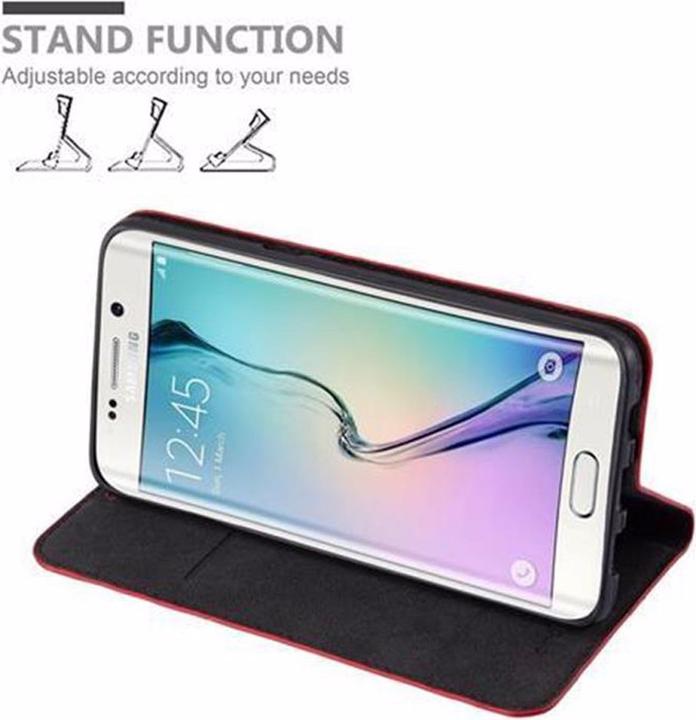 Actual product image Cadorabo Book Invisible Magnet Cover (Samsung Galaxy S6 Edge)