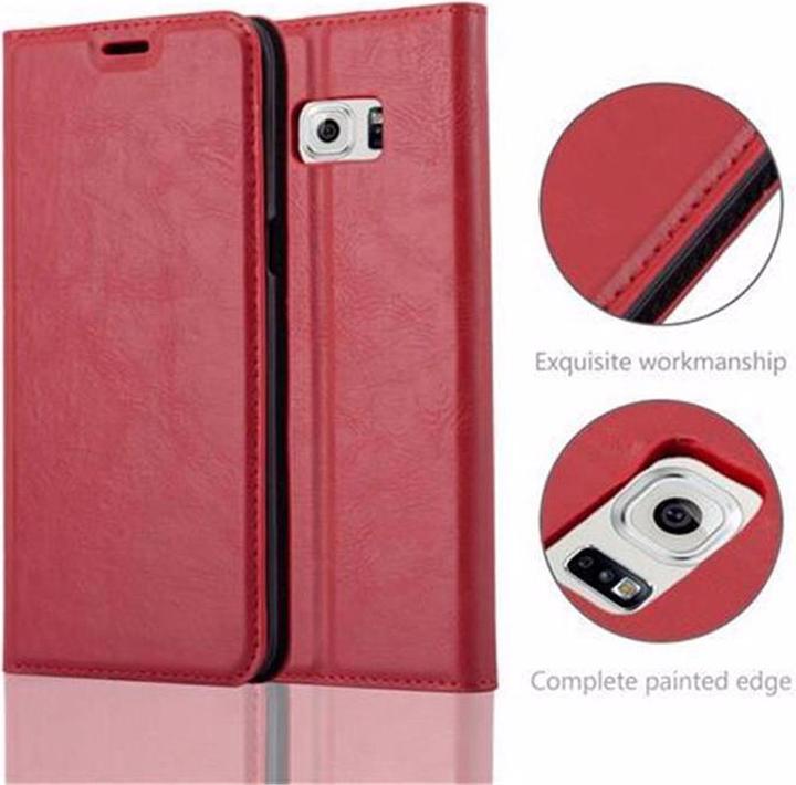 Actual product image Cadorabo Book Invisible Magnet Cover (Samsung Galaxy S6 Edge)