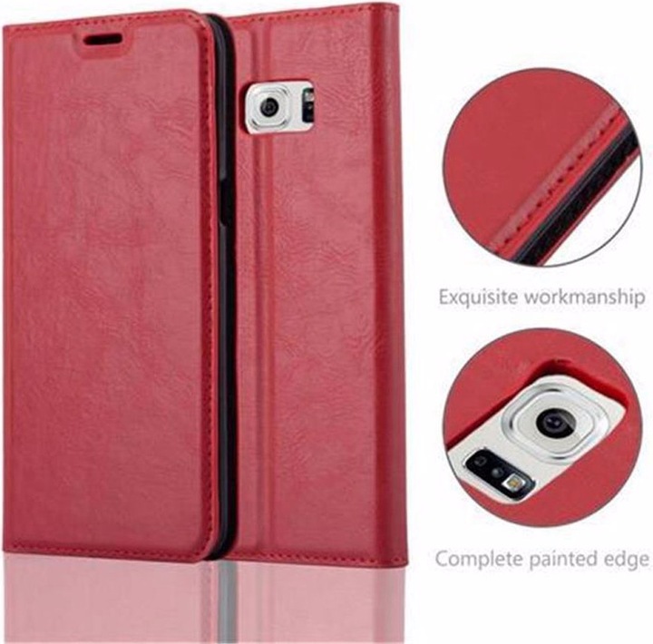 Actual product image Cadorabo Book Invisible Magnet Cover (Samsung Galaxy S6 Edge)