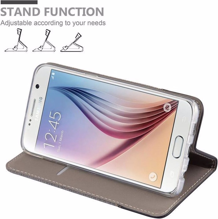 Produktbild Cadorabo Book Jeans Optik Cover (Samsung Galaxy S6 Edge+)