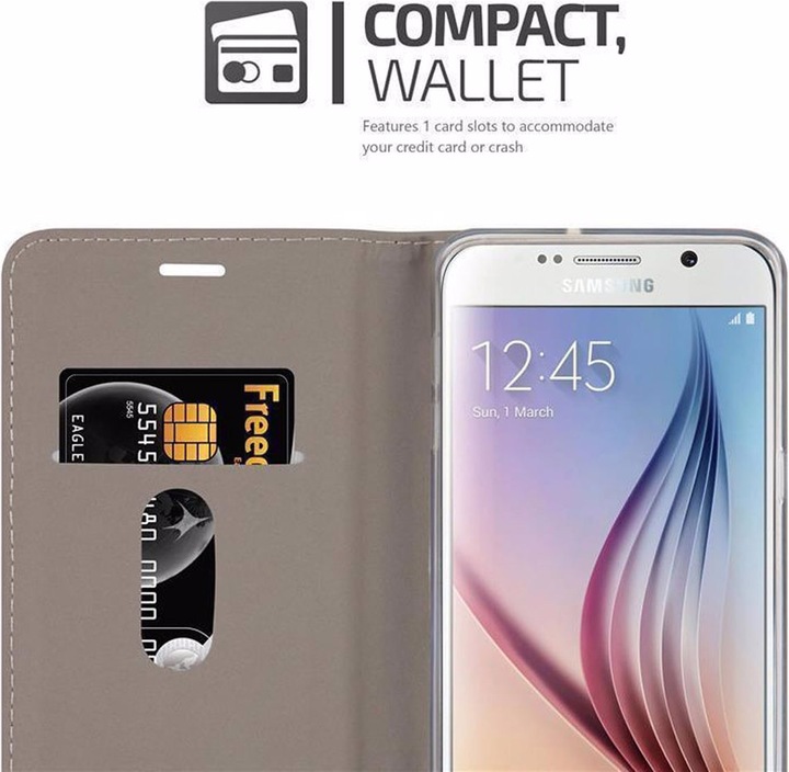 Produktbild Cadorabo Book Jeans Optik Cover (Samsung Galaxy S6 Edge+)