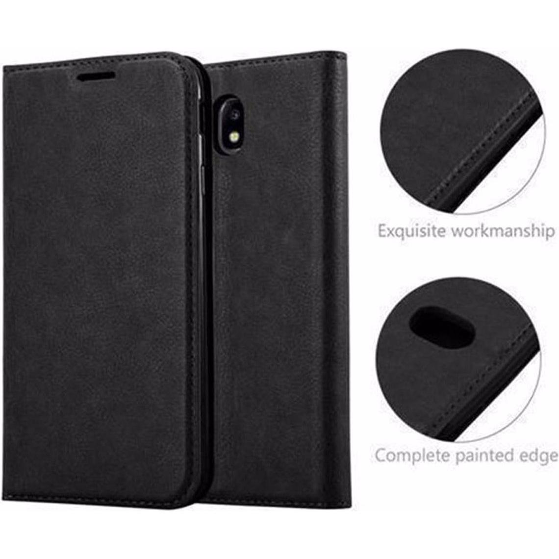 Thumbnail - Cadorabo Book Invisible Magnet Cover (Samsung Galaxy J5 (2017)), Smartphone Hülle, Schwarz