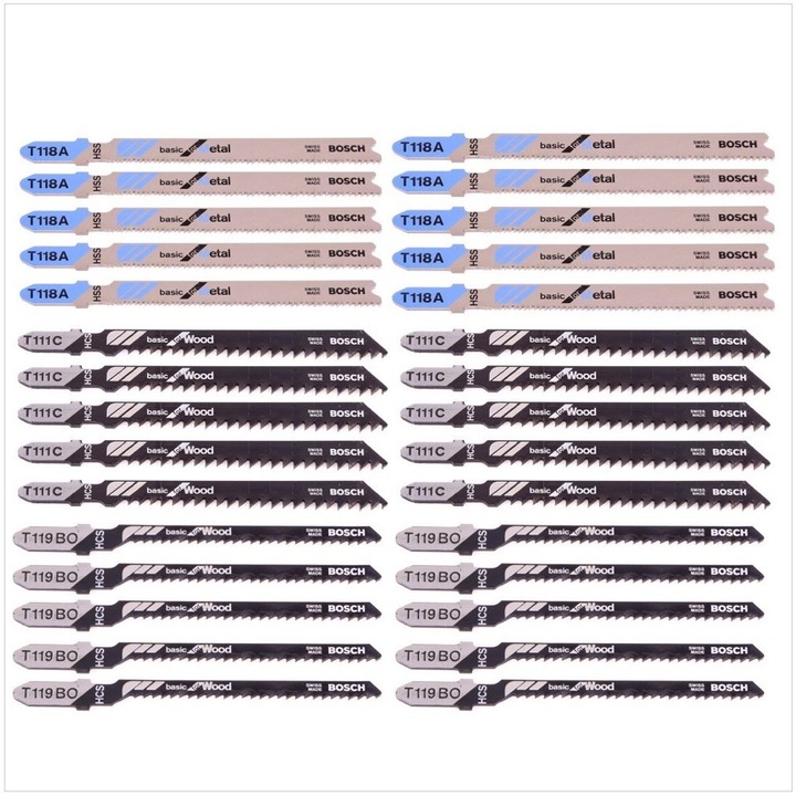 Immagine prodotto Bosch Professional Zubehör Set di lame per seghetto alternativo