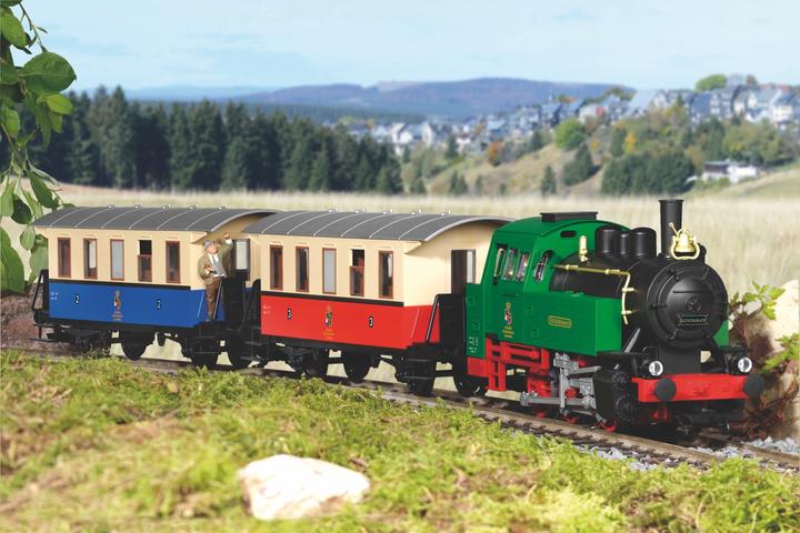 Produktbild Piko G-Start Set Personenzug bunt mit Dampflok BR 80 (Spur G)