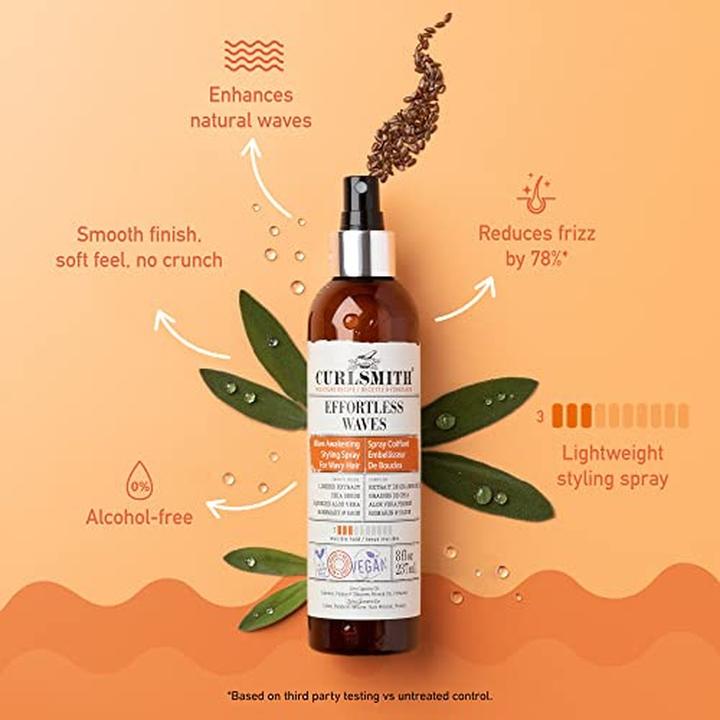 Produktbild Curlsmith Effortless Waves Styling Spray Lightweight and Moisturizing (237 ml)
