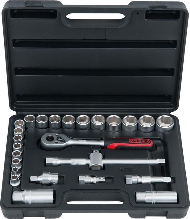 Actual product image KS Tools 3/8 Steckschl.-Satz 26-tlg. (14 mm, 21 mm, 18 mm, 17 mm, 20 mm, 22 mm, 12 mm, 13 mm, 11 mm, 15 mm, 19 mm, 16 mm, 23 mm, 24 mm, 10 mm)