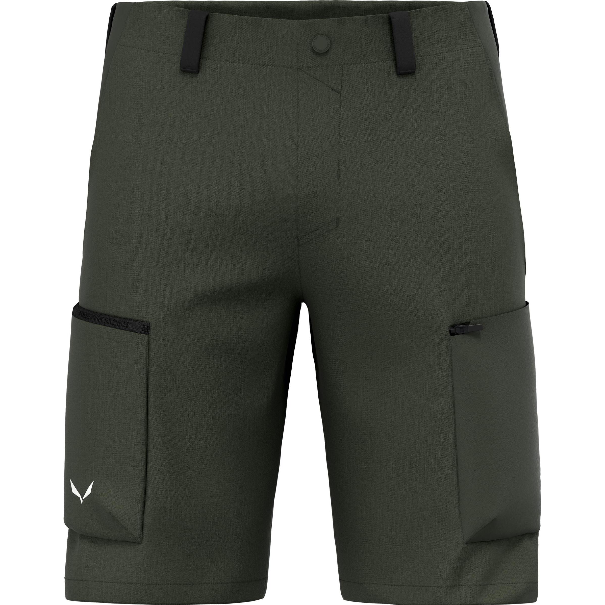 Salewa, Herren, Outdoorhose, Puez Hemp Durastretch Shorts (54), Grün, 54