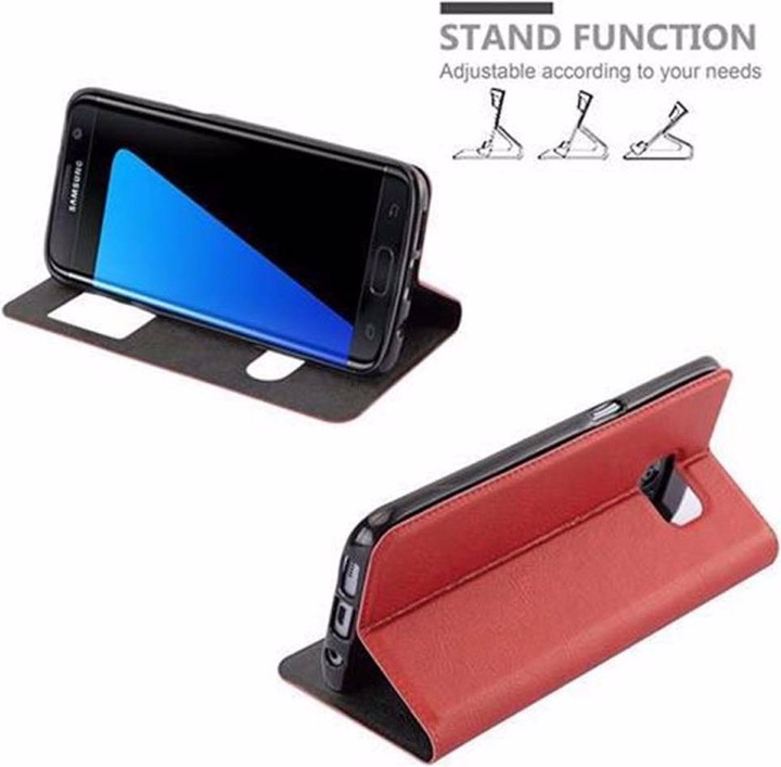 Actual product image Cadorabo Book with View double window cover (Samsung Galaxy S7 Edge)