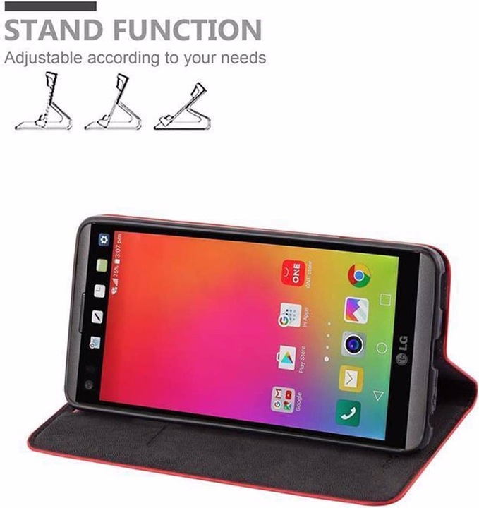 Actual product image Cadorabo Book Invisible Magnet Cover (LG V20)